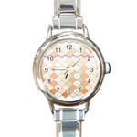 shells pattern Round Italian Charm Watch