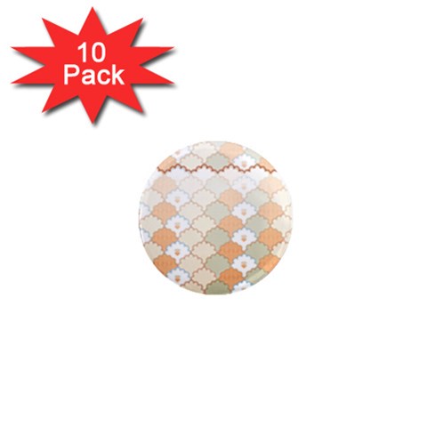 shells pattern 1  Mini Magnet (10 pack)  from ArtsNow.com Front