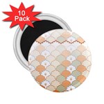 shells pattern 2.25  Magnets (10 pack) 