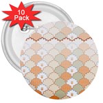 shells pattern 3  Buttons (10 pack) 