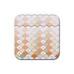 shells pattern Rubber Coaster (Square)