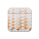 shells pattern Rubber Square Coaster (4 pack)