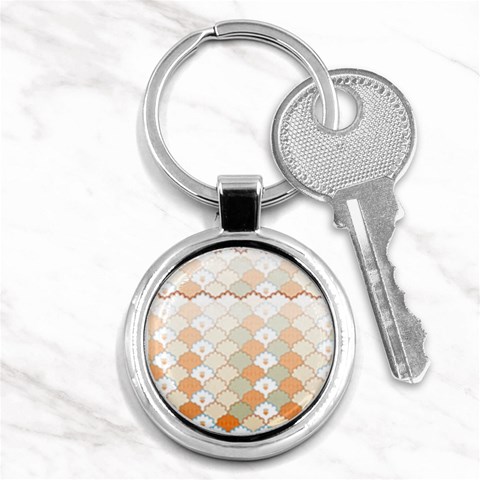 shells pattern Key Chain (Round) from ArtsNow.com Front