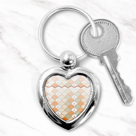 shells pattern Key Chain (Heart) from ArtsNow.com Front