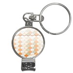 shells pattern Nail Clippers Key Chain