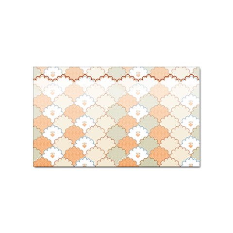 shells pattern Sticker (Rectangular) from ArtsNow.com Front