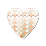 shells pattern Heart Magnet