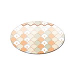 shells pattern Sticker Oval (10 pack)