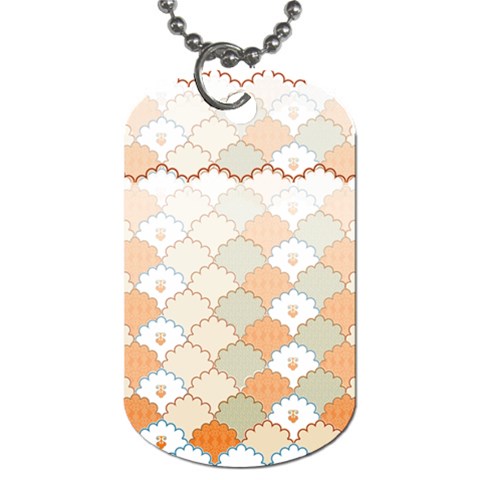 shells pattern Dog Tag (Two Sides) from ArtsNow.com Front