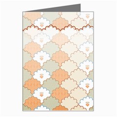 shells pattern Greeting Card from ArtsNow.com Left