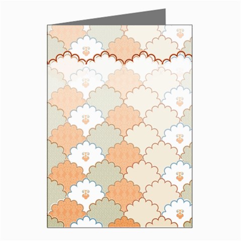 shells pattern Greeting Cards (Pkg of 8) from ArtsNow.com Left