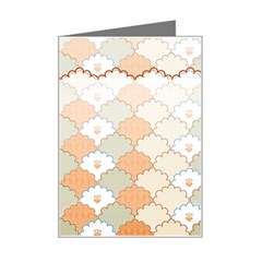 shells pattern Mini Greeting Card from ArtsNow.com Left