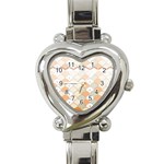 shells pattern Heart Italian Charm Watch