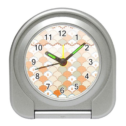 shells pattern Travel Alarm Clock from ArtsNow.com Front