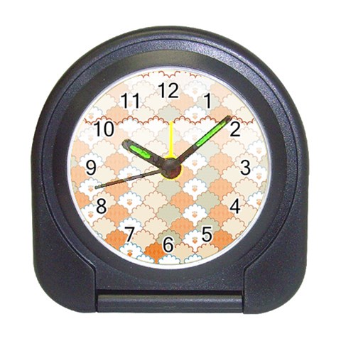 shells pattern Travel Alarm Clock from ArtsNow.com Front