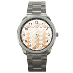 shells pattern Sport Metal Watch