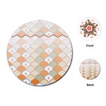 shells pattern Playing Cards Single Design (Round)