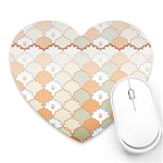 shells pattern Heart Mousepad