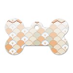 shells pattern Dog Tag Bone (Two Sides)