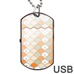 shells pattern Dog Tag USB Flash (One Side)