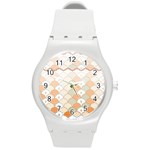 shells pattern Round Plastic Sport Watch (M)