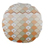 shells pattern Large 18  Premium Round Cushions