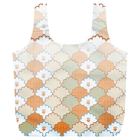 shells pattern Full Print Recycle Bag (XL) from ArtsNow.com Front