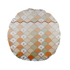 shells pattern Standard 15  Premium Flano Round Cushions from ArtsNow.com Front