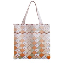 shells pattern Zipper Grocery Tote Bag from ArtsNow.com Front