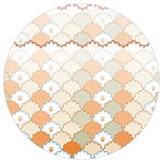 shells pattern Round Trivet