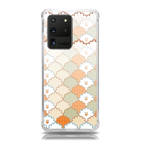 shells pattern Samsung Galaxy S20 Ultra 6.9 Inch TPU UV Case from ArtsNow.com Front