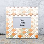 shells pattern White Box Photo Frame 4  x 6 