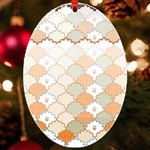 shells pattern UV Print Acrylic Ornament Oval