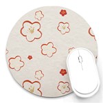 Floral Pattern Round Mousepad