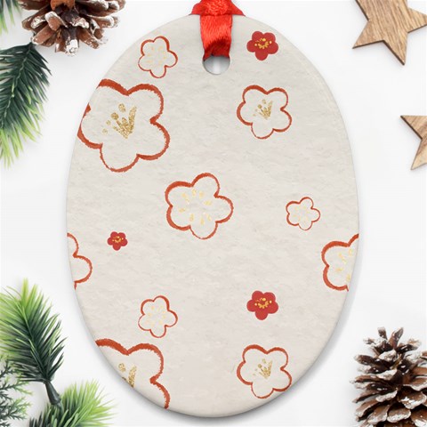 Floral Pattern Ornament (Oval) from ArtsNow.com Front