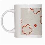 Floral Pattern White Mug