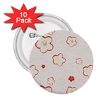 Floral Pattern 2.25  Buttons (10 pack) 