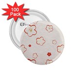 Floral Pattern 2.25  Buttons (100 pack) 