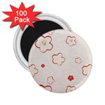 Floral Pattern 2.25  Magnets (100 pack) 