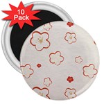 Floral Pattern 3  Magnets (10 pack) 