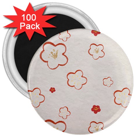 Floral Pattern 3  Magnets (100 pack) from ArtsNow.com Front