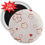 Floral Pattern 3  Magnets (100 pack)