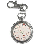 Floral Pattern Key Chain Watches