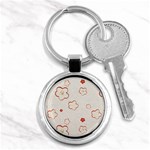 Floral Pattern Key Chain (Round)