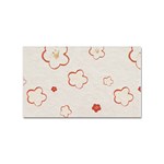 Floral Pattern Sticker (Rectangular)