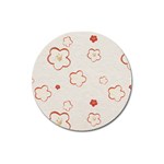 Floral Pattern Magnet 3  (Round)