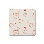 Floral Pattern Square Magnet