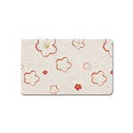 Floral Pattern Magnet (Name Card)