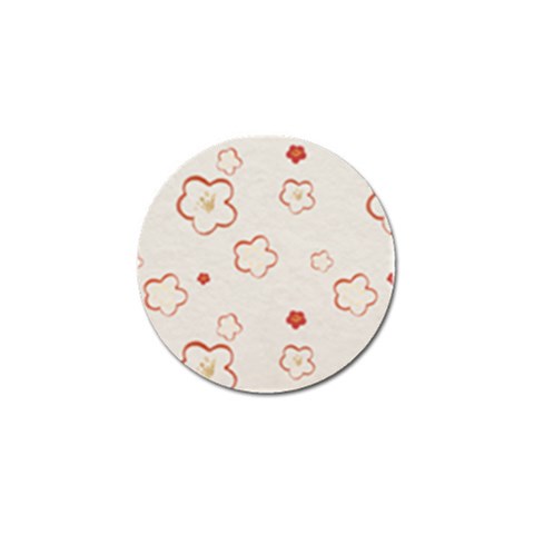 Floral Pattern Golf Ball Marker (4 pack) from ArtsNow.com Front