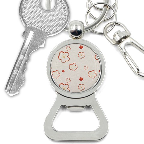 Floral Pattern Bottle Opener Key Chain from ArtsNow.com Front